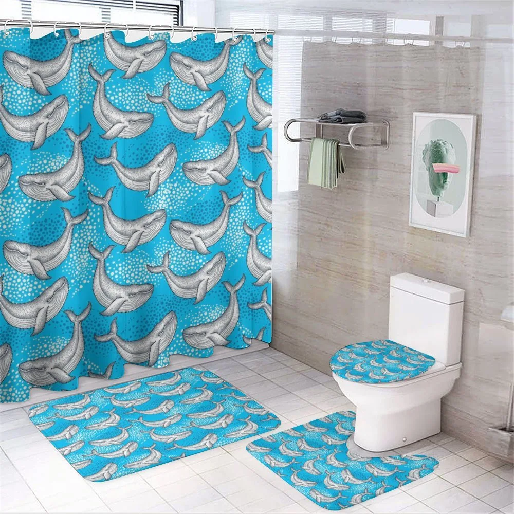 Dotted Whale Sea Ocean — Your design