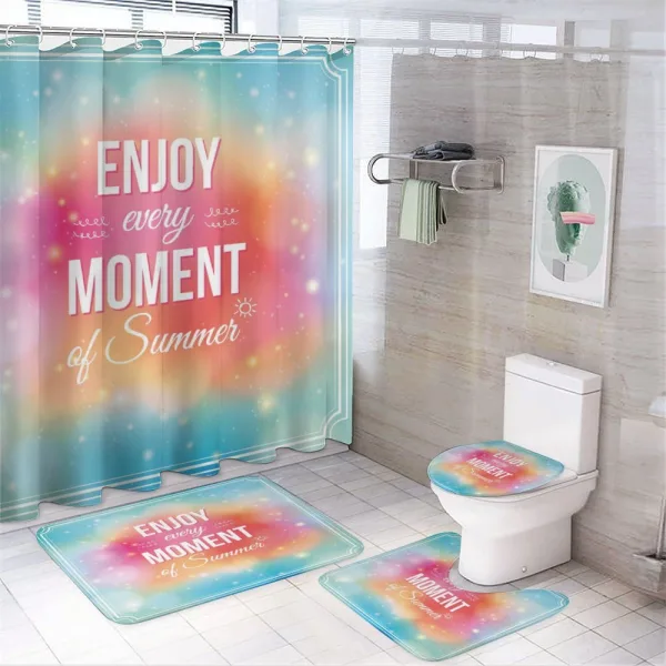 Enjoy Summer Art on a shower curtain