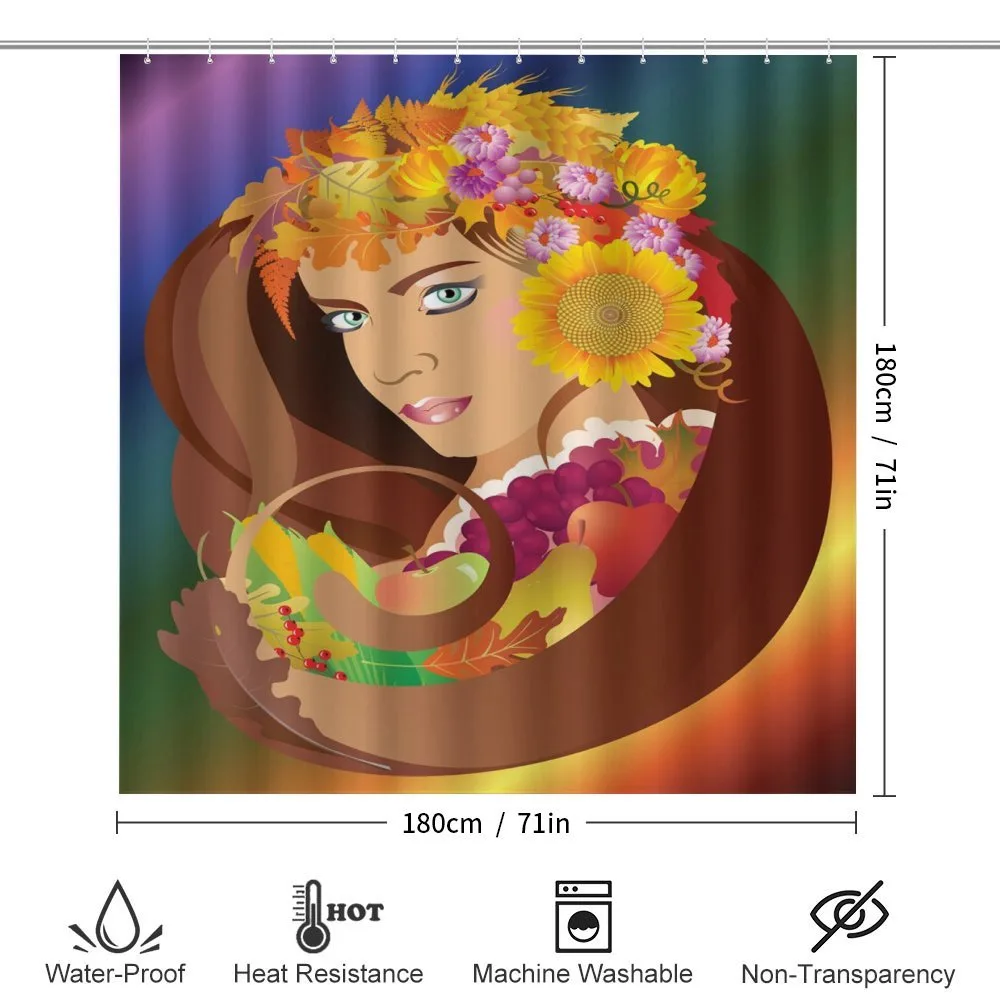 Floral Leafy and Fruits Hair — Detail 2