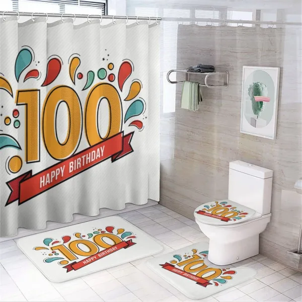 Growing Old Image on a shower curtain