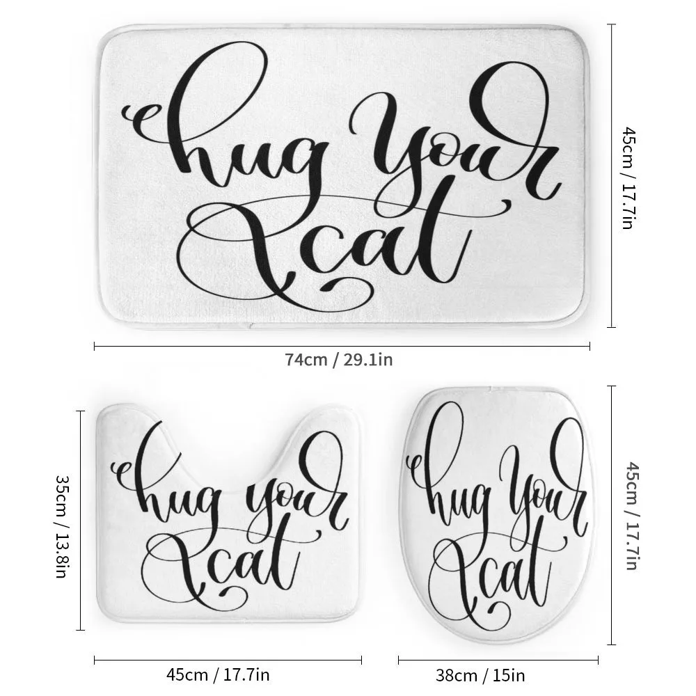 Ink Brush Cursive Hug Your Cat — Detail 1