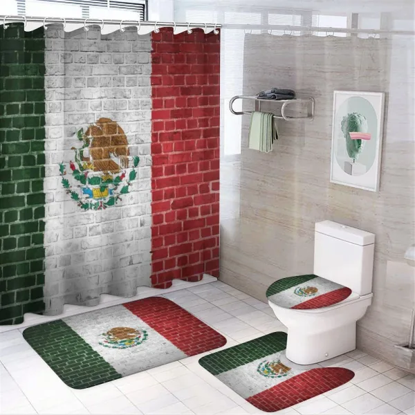 Latina Country Flag on a shower curtain