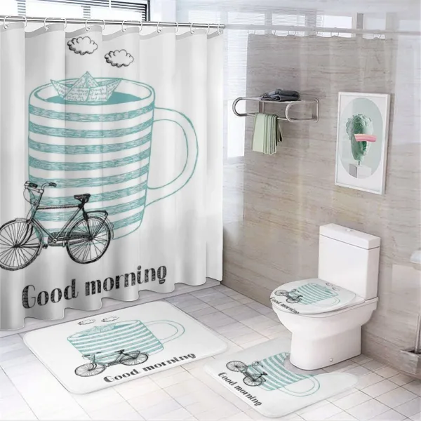 Morning Cup on a shower curtain