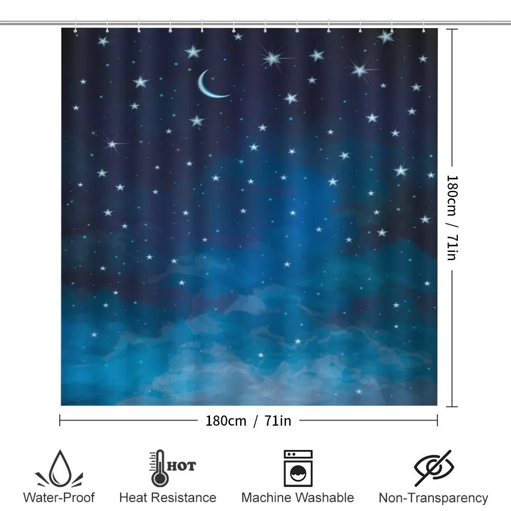 Night Time with Moon Star — Detail 2