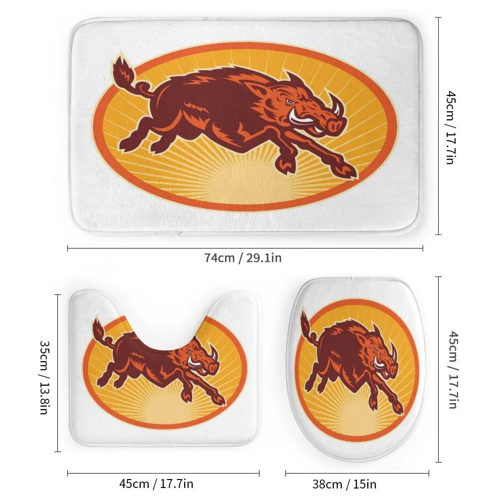 Retro Attacking Wild Boar — Detail 1