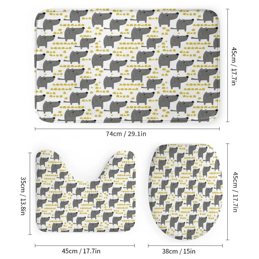 Sketch Style Canine Pattern — Detail 1