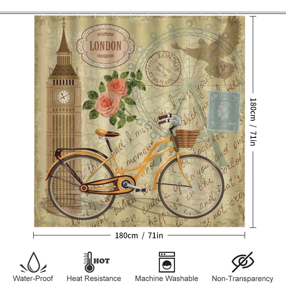 Stamp Big Ben and Bicycle — Detail 2