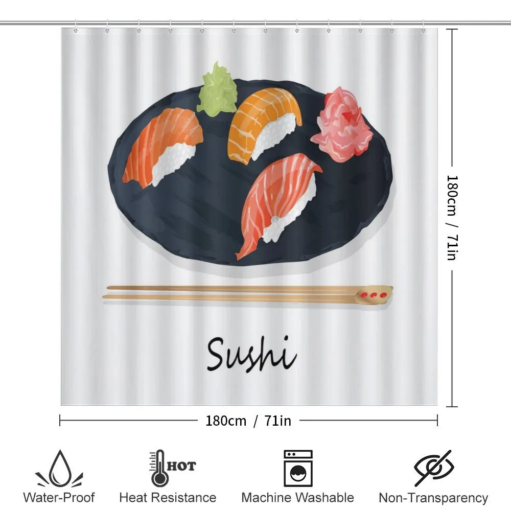 Sushi Text and Japan Plate — Detail 2