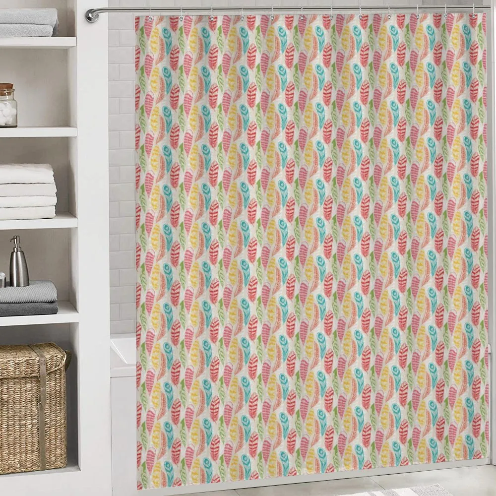 Abstract Colorful Feathers — Detail 4