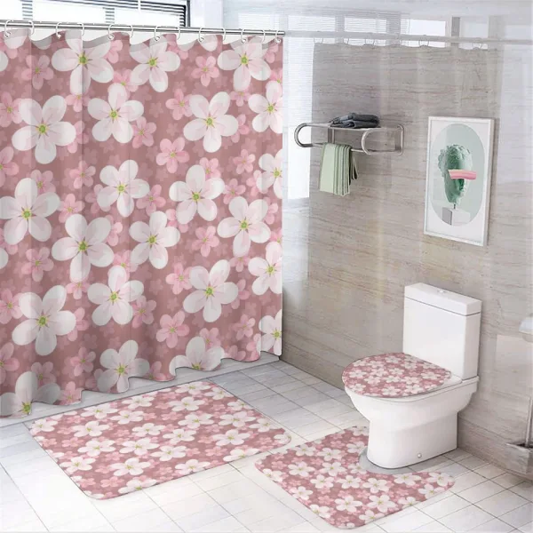 Cherry Blossoms Petal on a shower curtain