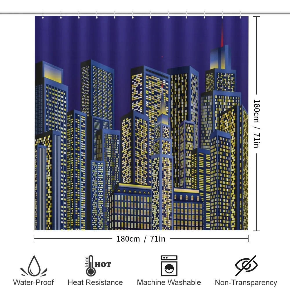 Cityscape Square Blue — Detail 2