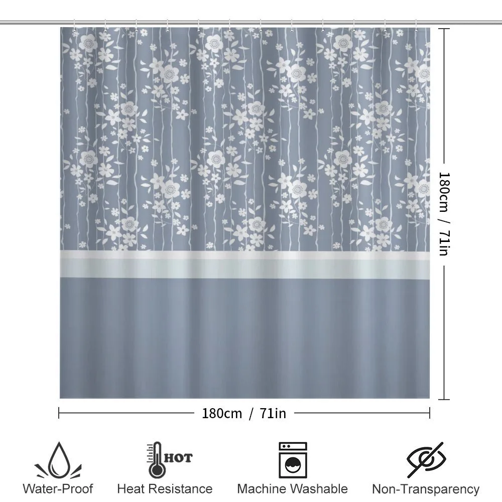 Cold Toned Pastel Flora Pattern — Detail 2