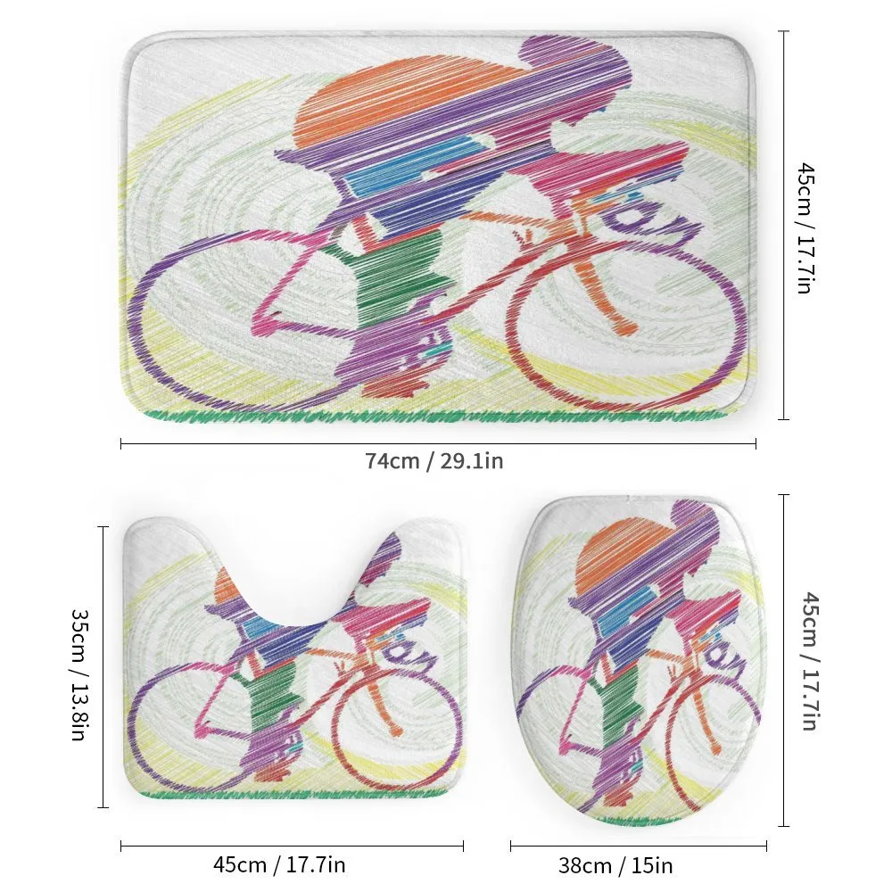 Cycling Man on Bike — Detail 1