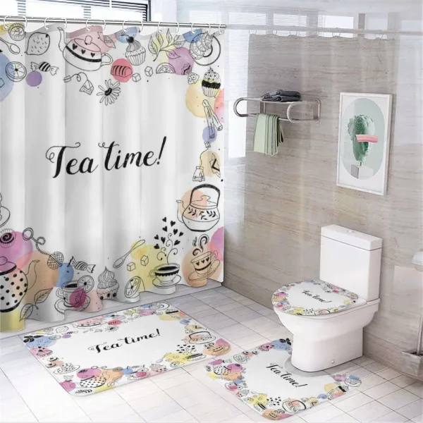 Doodle Frame on a shower curtain