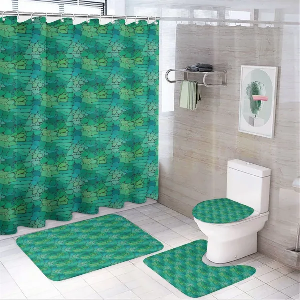 Exotic Crocodile Skin on a shower curtain