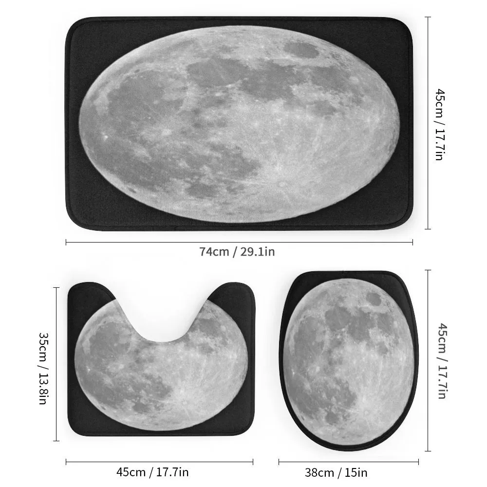 Monochrome Full Moon Art — Detail 1