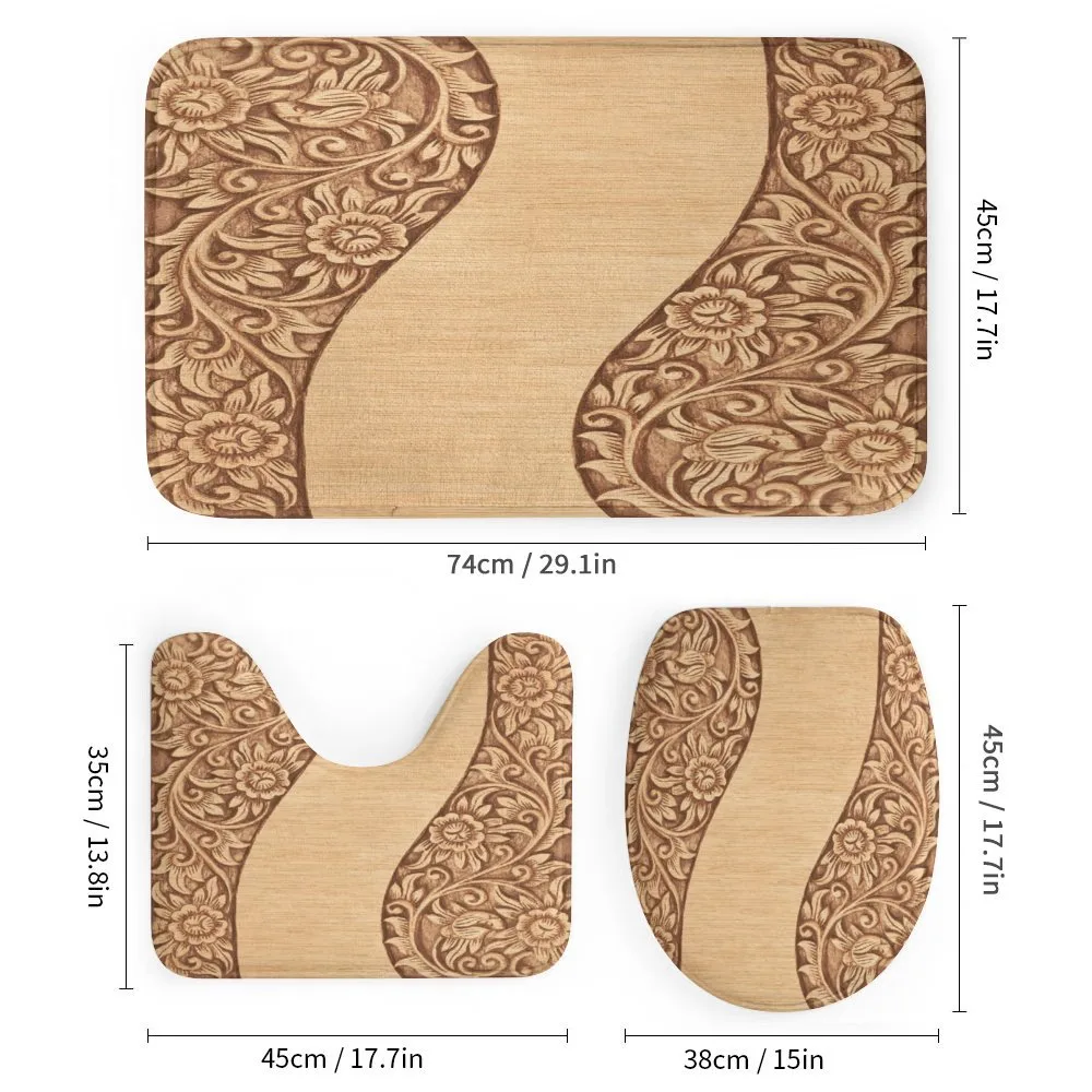 Monochrome Tones Ornate Wood — Detail 1