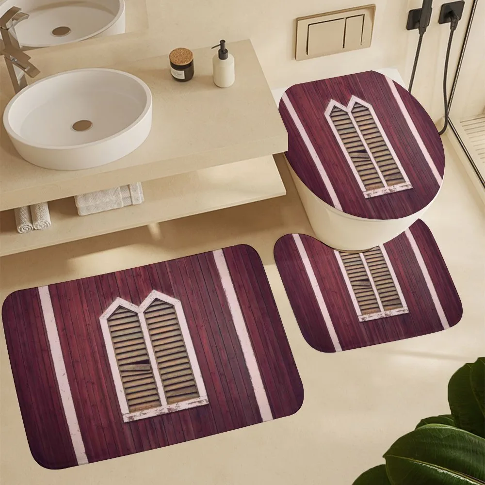 Retro Burgundy Shutters — Detail 5