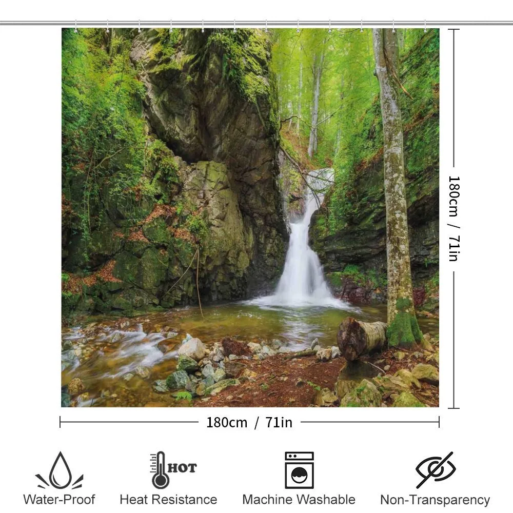 Spring Waterfall Nature — Detail 2