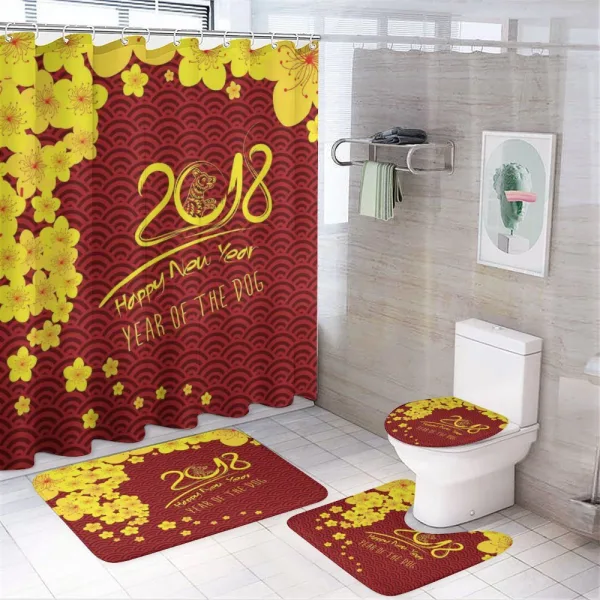 Squama on a shower curtain