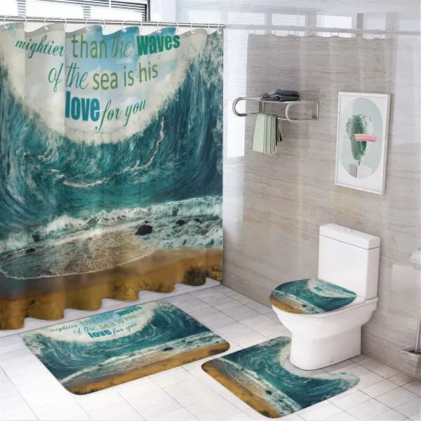 Valentines Day Theme on a shower curtain
