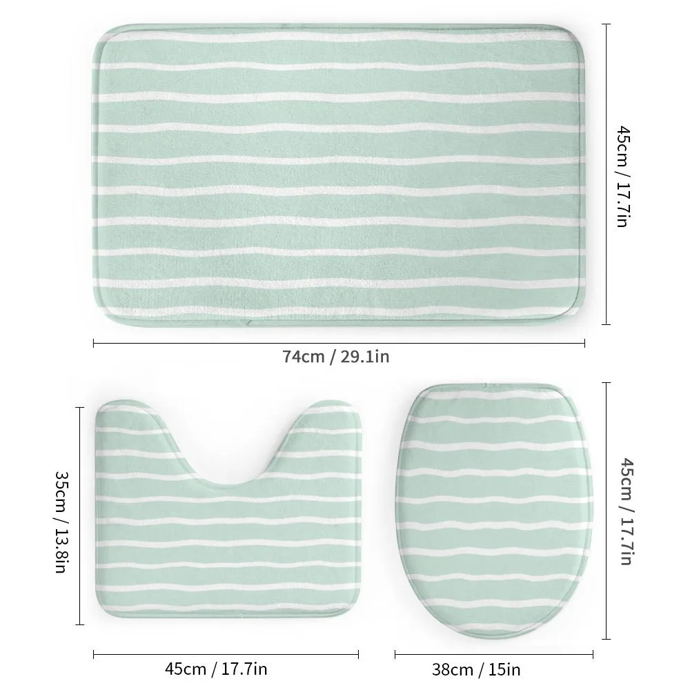 Wavy Lines White Striped — Detail 1