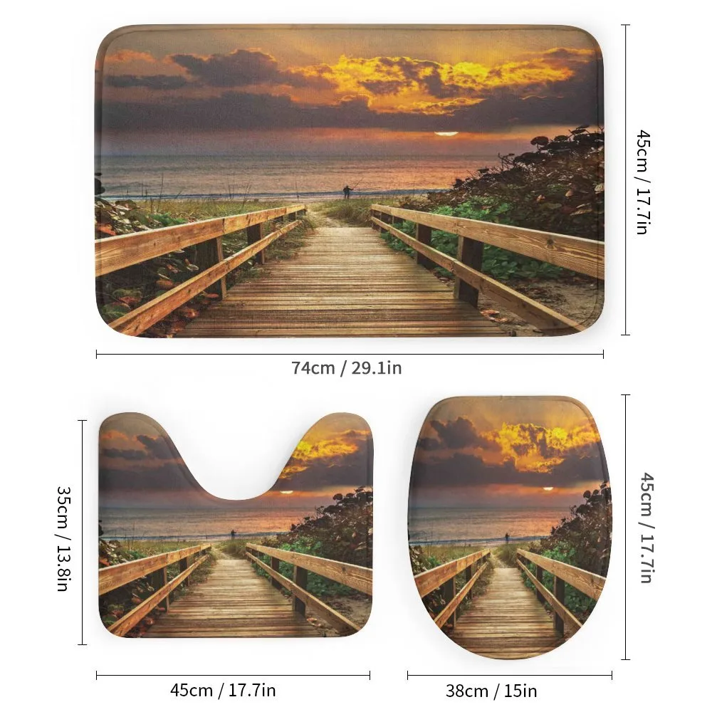 Wooden Pier Sunset Beach — Detail 1