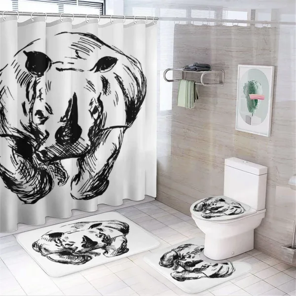 Animal Savannah Element Wild on a shower curtain