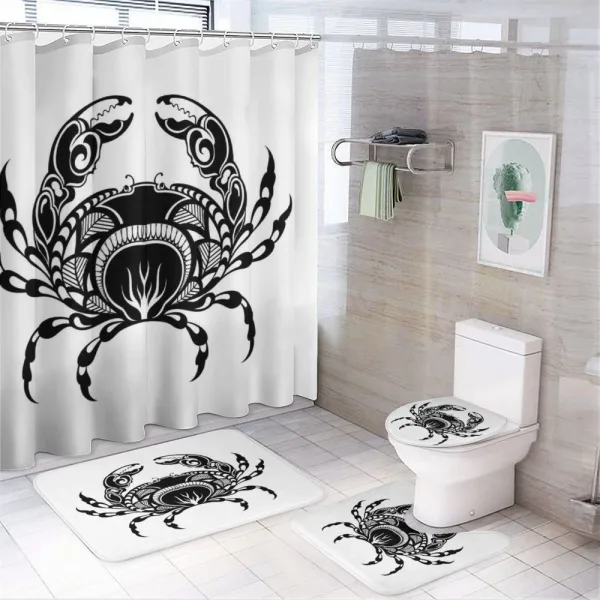 Aquatic Arthropod on a shower curtain