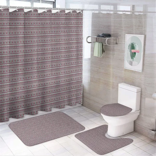 Bohemian Borders on a shower curtain