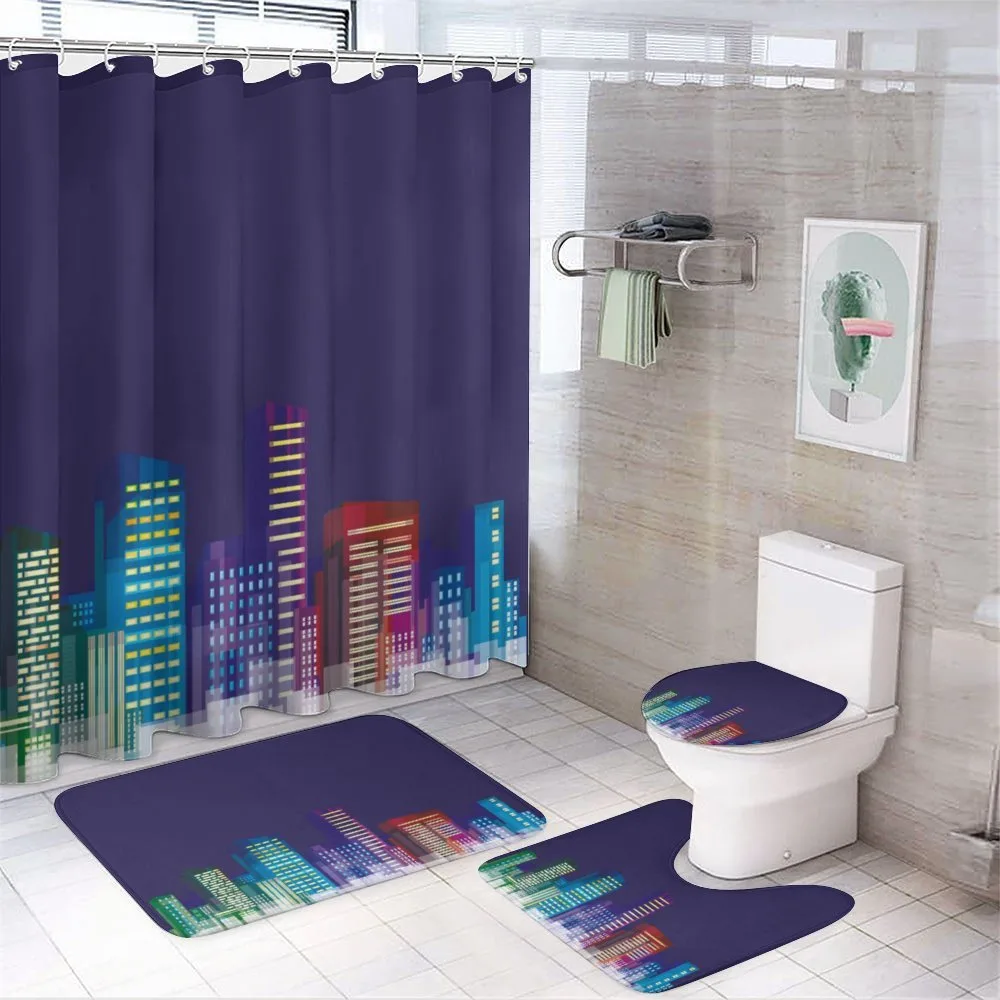 City at Night Cartoon — Your design