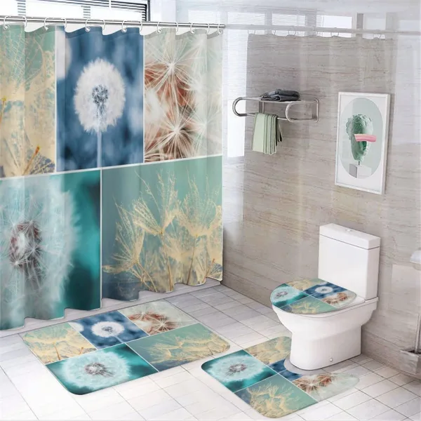 Dandelions Nature on a shower curtain