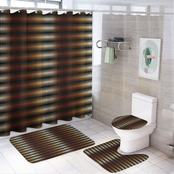 Dotted Continued Pattern on a shower curtain