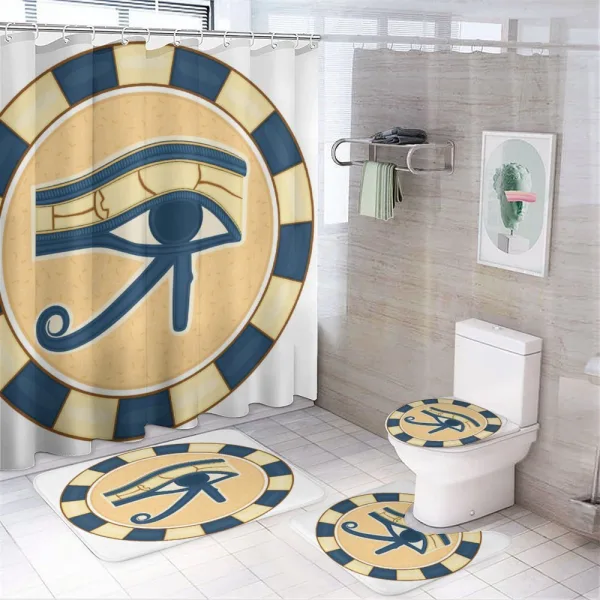 Egyptian Shape on a shower curtain