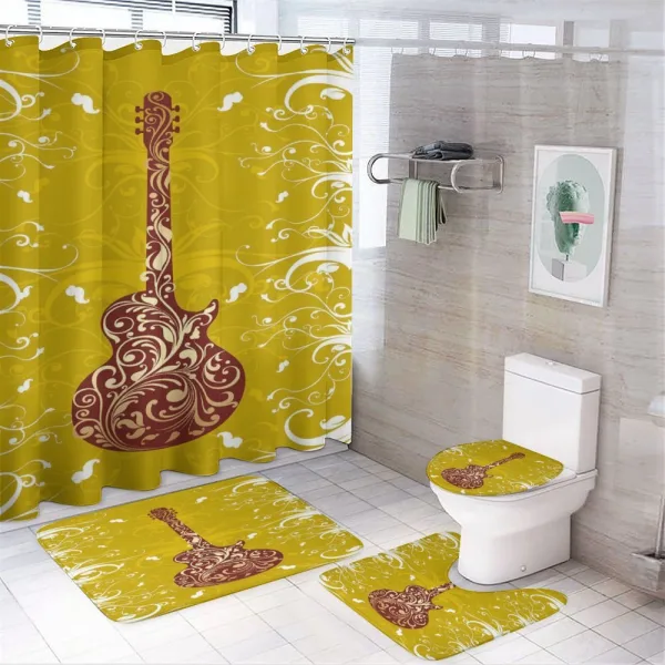 Floral Ornate Flourish on a shower curtain