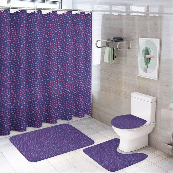 Hand Paint Rounds on a shower curtain