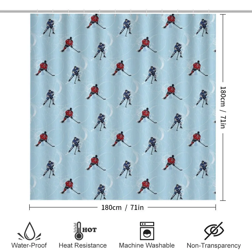Ice Hockey Pattern Winter — Detail 2