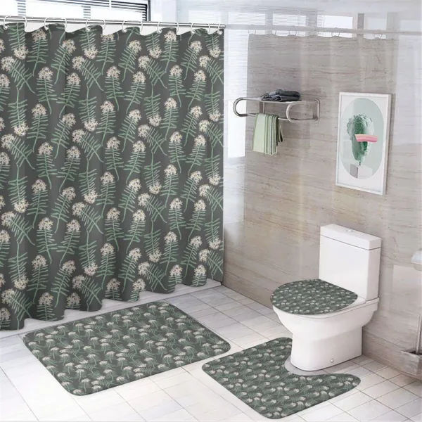 Rosemary Branches on a shower curtain