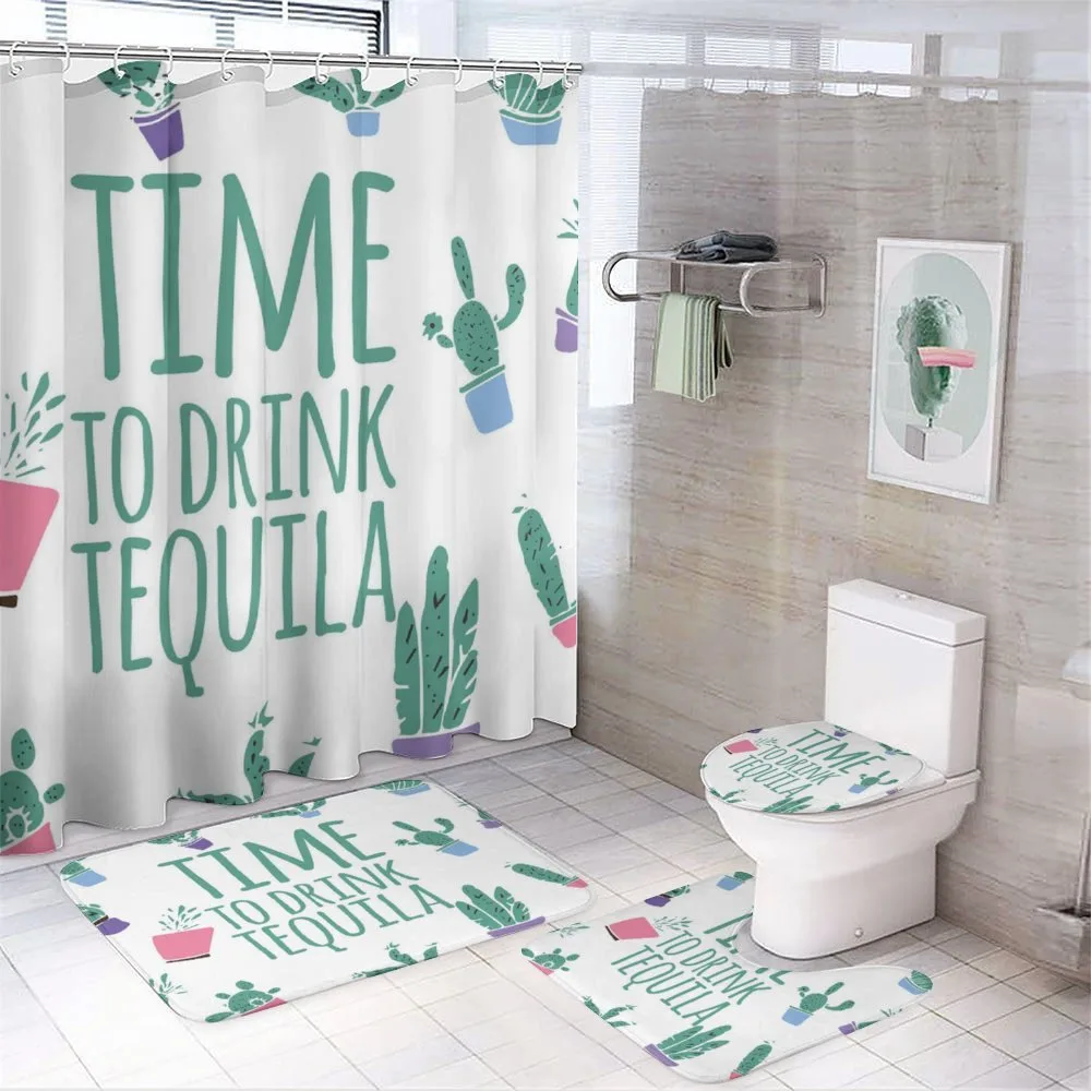 Time to Drink Words Cactus — Your design