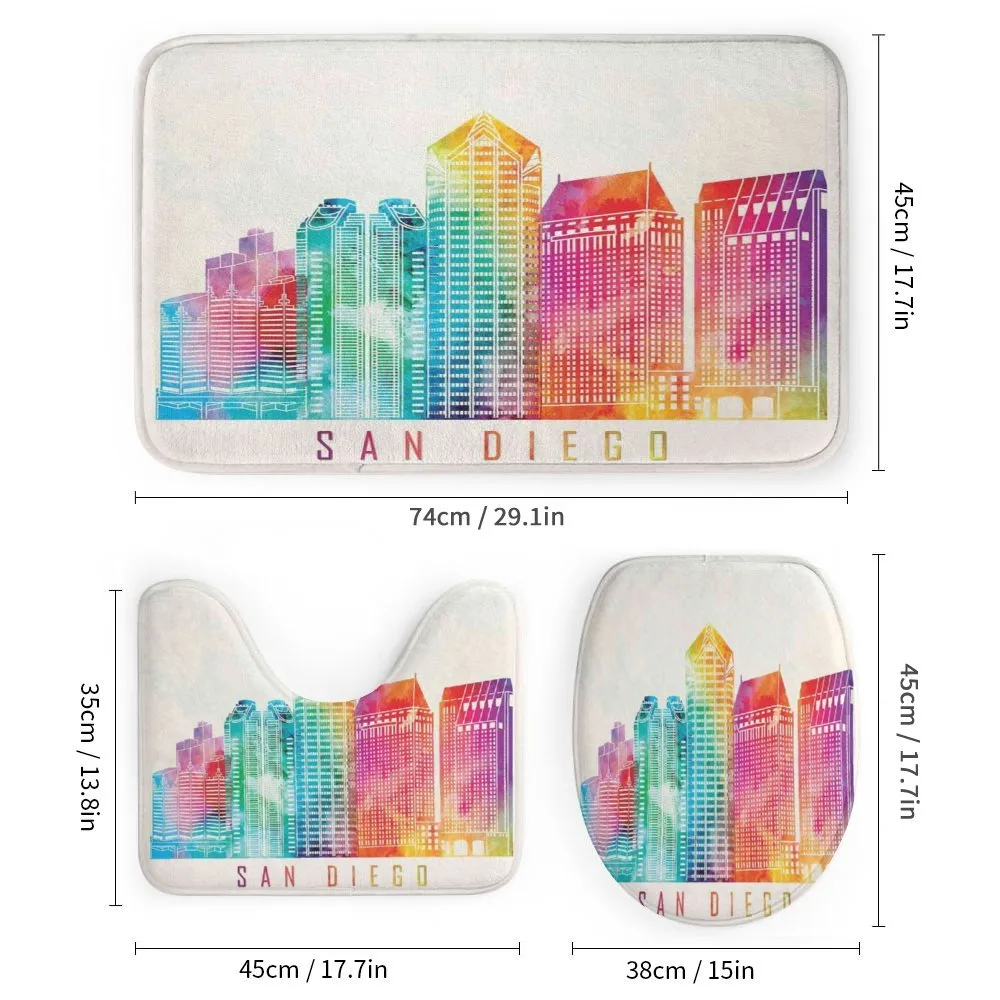 Watercolored Landmarks — Detail 1
