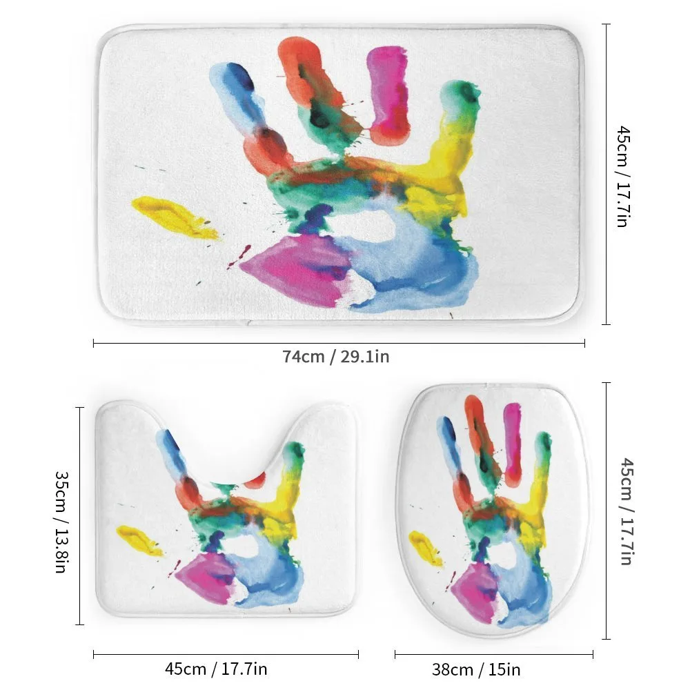 Colored Human Hand — Detail 1