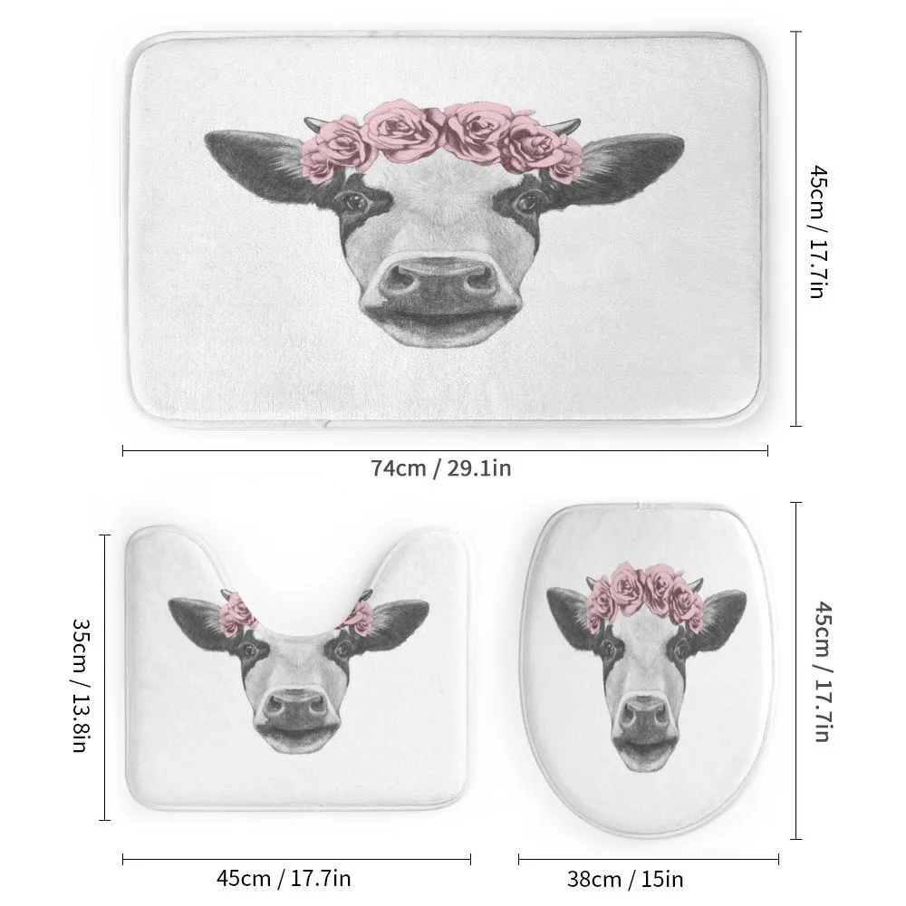 Cow with Roses Wreath — Detail 1