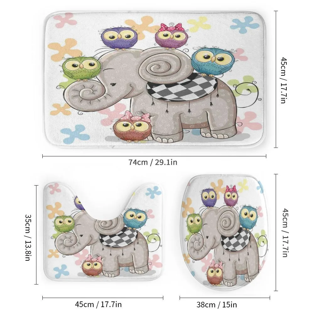 Elephant and Owls Love — Detail 1
