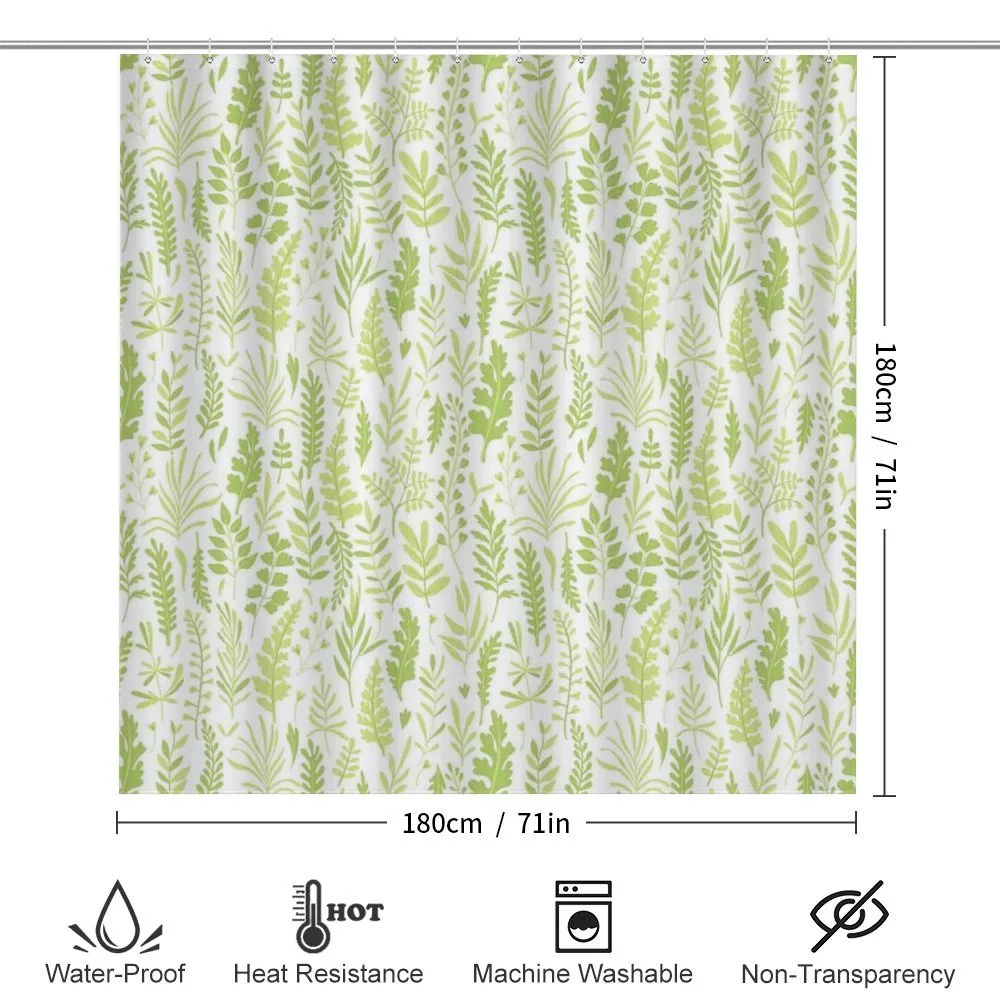 Foliage Pattern Green Shades — Detail 2