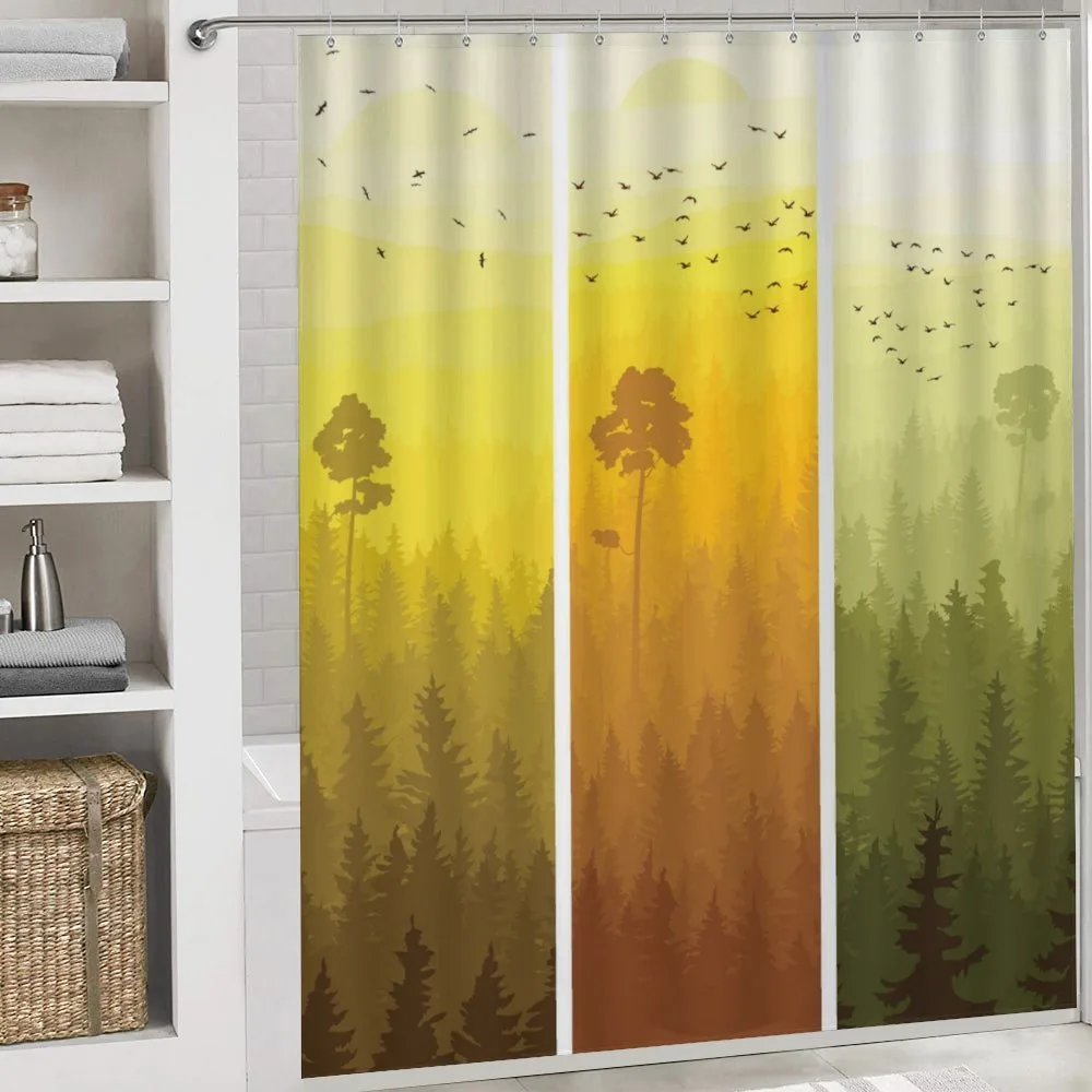 Hills Trees and Birds — Detail 4