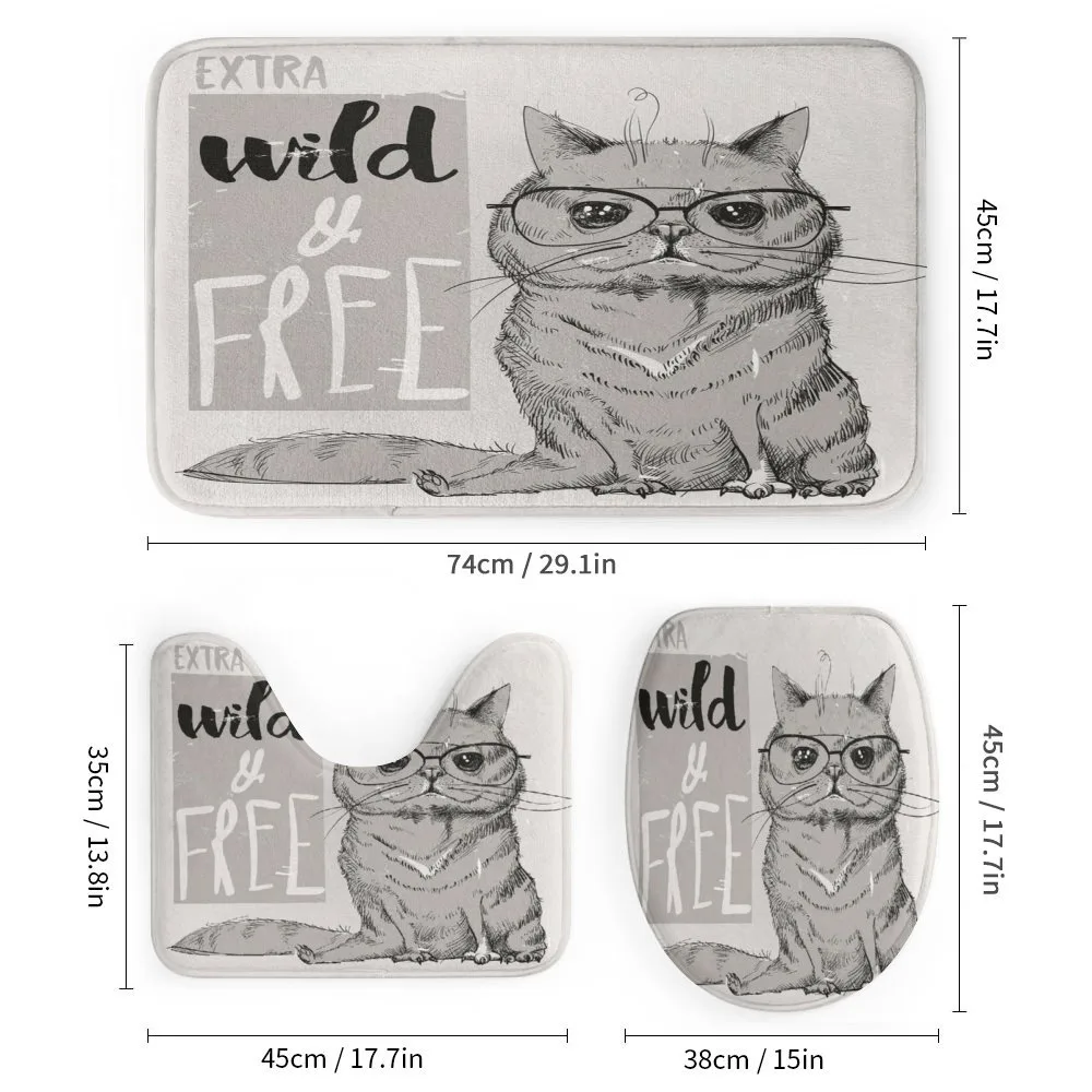 Hipster Cat Humorous — Detail 1