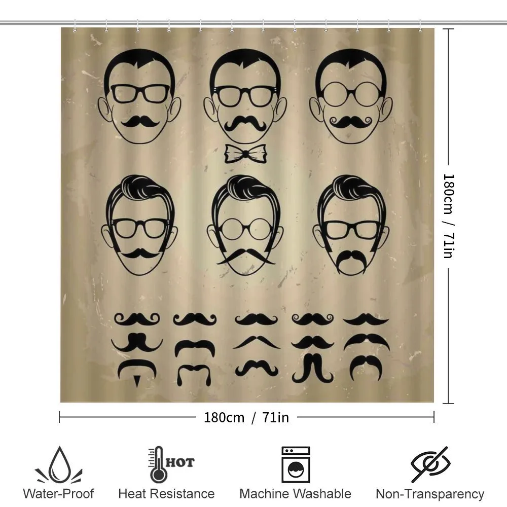 Male Face Moustache Hair — Detail 2