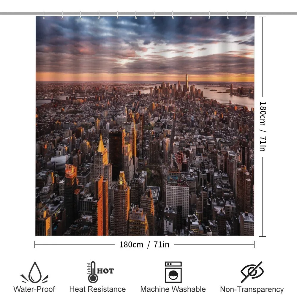 Manhattan Skyline Sunset — Detail 2