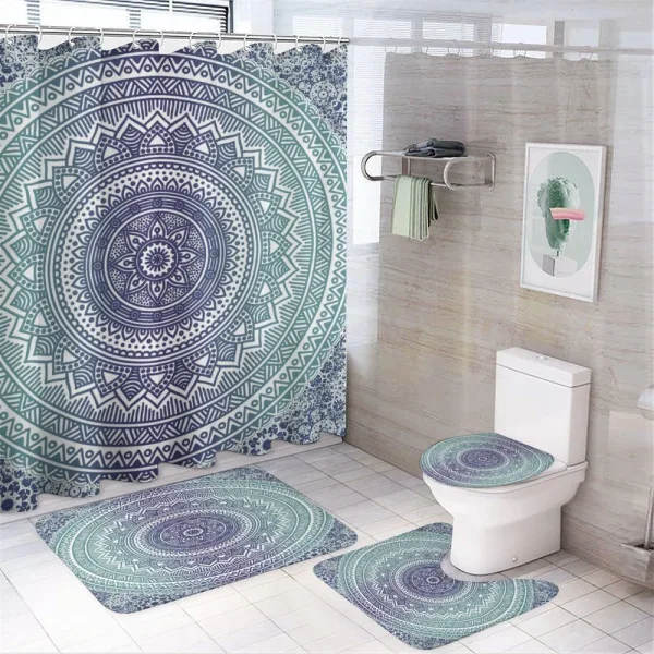 Ombre Boho on a shower curtain