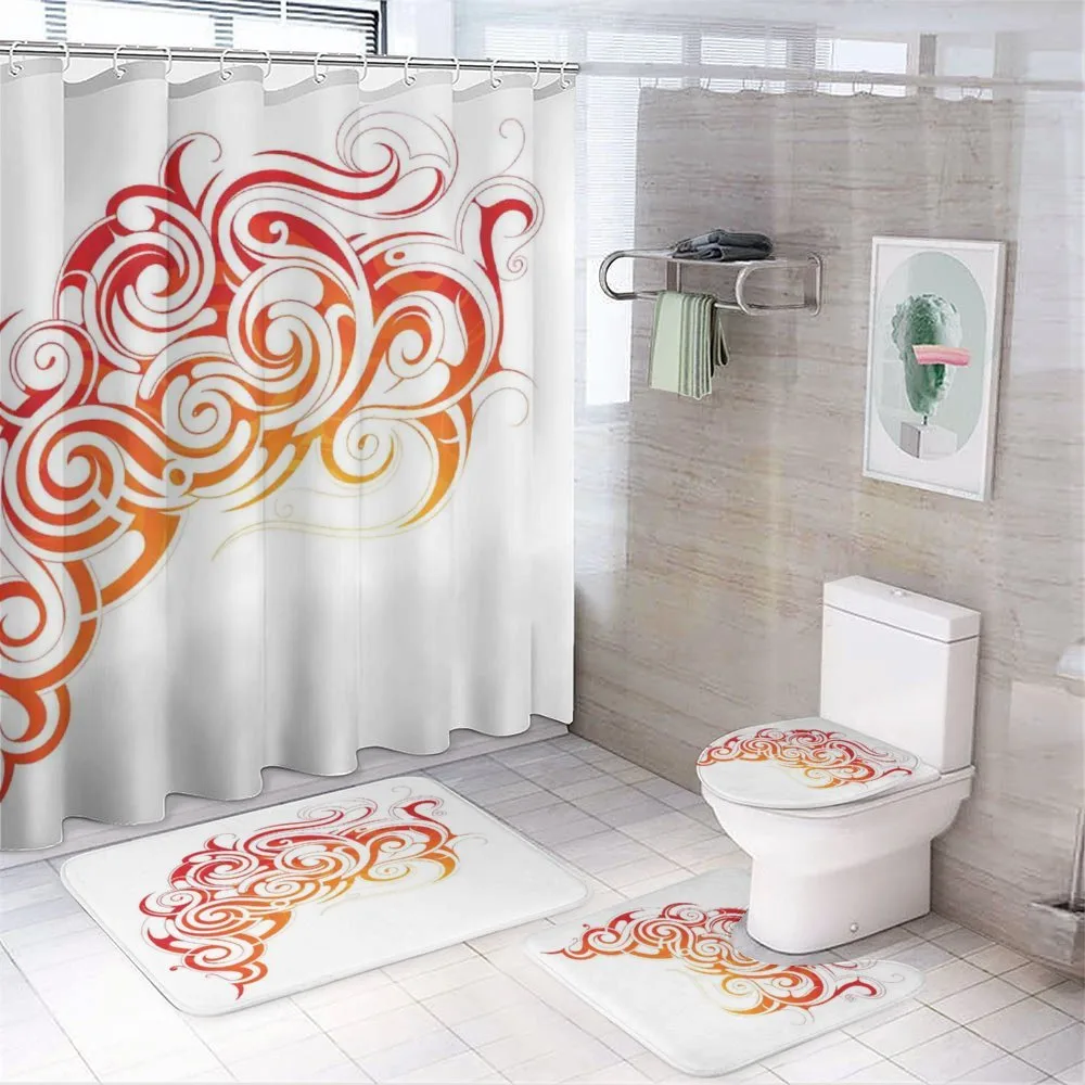 Orange Tones Abstract Curls — Your design